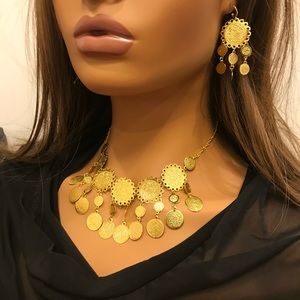 New- Lira jewelry Set, Coin Jewelry Set, Gold  Jewelry For Women,  Jewelry Sets